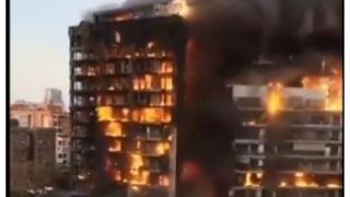 Incendiu bloc Valencia