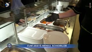 VIDEO- Schiorii se &icirc;ngrămădesc la masă după c&acirc;teva ture pe p&acirc;rtie. Cum arată meniul celor pasionați de sporturile de iarnă?
