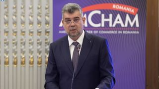Marcel Ciolacu, discurs la AmCham Romania