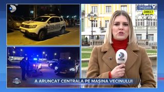 VIDEO- Răzbunarea l-a împins la gesturi nebunești. Un bărbat a aruncat centrala termică pe mașina vecinului