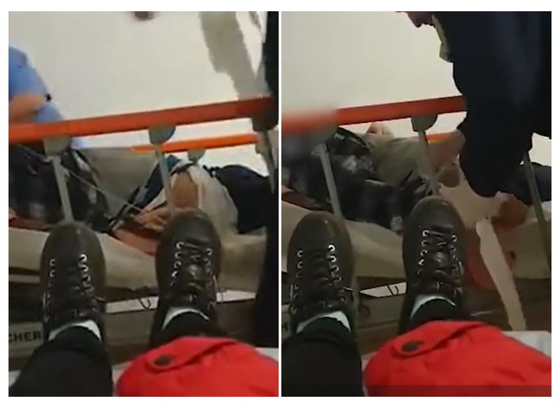 Pacient legat pat Brăila