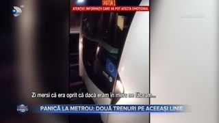 VIDEO - Panică la metroul din Capitală după ce două trenuri s-au ciocnit! Cum s-a produs incidentul?
