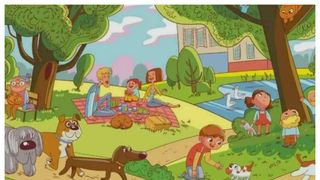 Test de iluzie optică. Poți să găsești leul ascuns &icirc;n parc &icirc;n doar 6 secunde?