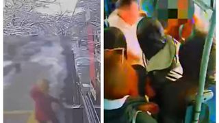 Incident teribil &icirc;n Pitești! O t&acirc;nără a fost agresată, apoi &icirc;mpinsă din autobuz de un individ