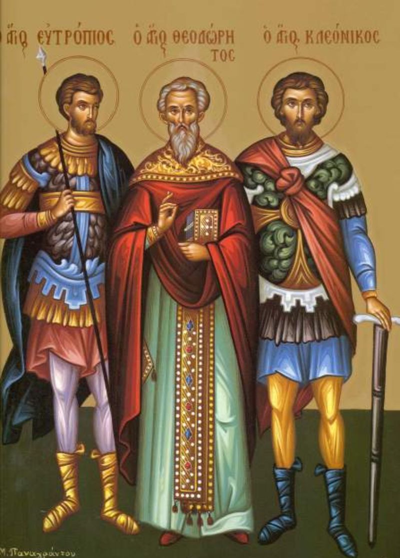 sfintii mucenici eutropiu, cleonic si vasilisc