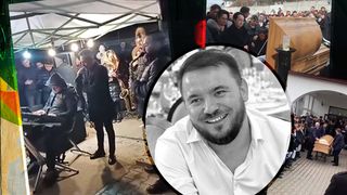 VIDEO: Imagini sfâșietoare de la priveghiul cântărețului Mile Povan! Colegii de breaslă i-au cântat la căpătâi