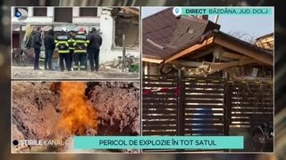 VIDEO - Pericol iminent de explozie &icirc;n satul din Dolj! Mai multe familii au fost strămutate din cauza riscului uriaș