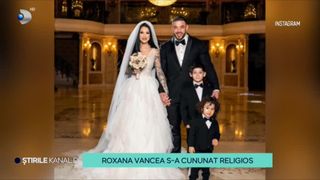 VIDEO - Roxana Vancea s-a cununat religios. Evenimentul a fost spectaculos