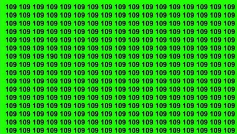 Iluzie optică virală: poți să găsești numărul 190 în imaginea de mai jos?