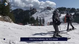 VIDEO- În Poiana Brașov au apărut pârtiile cu noroi și pietre. Totuși, prețurile au rămas la fel la transportul pe cablu și cazare