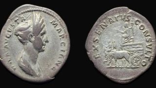 moneda marciana sora imparatului traian