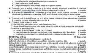 Subiecte Logică simulare BAC 2024