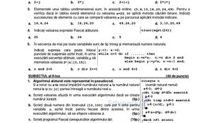 Subiectele la Informatică pentru simulare BAC 2024