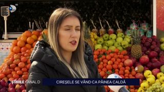 VIDEO- Cireșele se v&acirc;nd ca p&acirc;inea caldă. C&acirc;t costă un kilogram din prețioasele fructe?