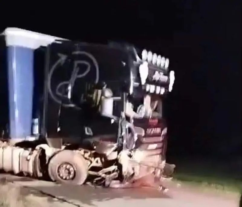 În TIR se afla doar conducătorul auto,