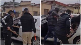 indivizi &icirc;narmați cu b&acirc;te și topoare. Reacția Poliției