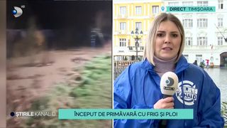 VIDEO - Început de primăvară cu frig și ploi. Unele zone din țară au fost lovite de inundații și grindină