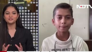 Copilul a devenit vedetă la televiziunile din India