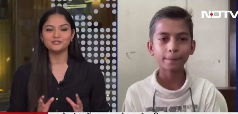 Copilul a devenit vedetă la televiziunile din India