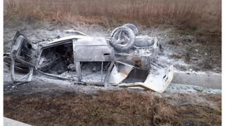 Tragedie pe centura oraşului Caracal! Un șofer a ars de viu în mașină