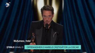 VIDEO-Oppenheimer este marele c&acirc;știgător la Oscar! Dincolo de premii, seara a fost un spectacol cu momente de excepție