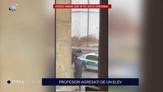 VIDEO - Incident șocant la o școală din T&acirc;rgu Mureș! Un elev a agresat un profesor, după ce a fost amendat că a făcut scandal la ore