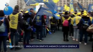 VIDEO-Angajații din Sănătate amenință cu greva generală. ,,Venituri mici, salarii mici, suntem exact ca la minimul pe economie''