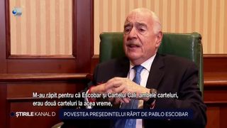 VIDEO - EXCLUSIV- Povestea președintelui răpit de Pablo Escobar. &bdquo;Asta i-a atras atenția, iar cartelul m-a amenințat cu moartea&rdquo;