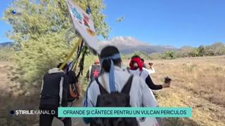 VIDEO- Zile de sărbătoare &icirc;n Mexic! O comunitate aduce ofrande și c&acirc;ntece pentru un vulcan periculos. ,,E fericit acum''