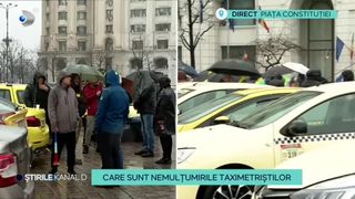 VIDEO-Taximetriștii, protest în Piața Constituției. Care sunt nemulțumirile acestora
