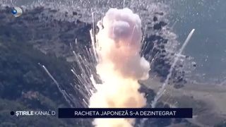 VIDEO-Rachetă japoneză, dezintegrată la doar c&acirc;teva secunde de la lansare. Compania care a ratat misiunea nu cunoaște cauza eșecului