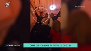 VIDEO - Chef cu scandal în Spitalul Colțea! Medicii, asisistenții și managerul au încins hore și au ascultat cântece grecești