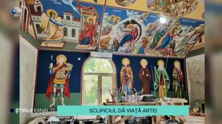 VIDEO - Sclipiciul dă viață tablourilor. Povestea pictorului Mihail Maxim care a reușit să ducă arta la superlativ