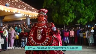 VIDEO - Ritual colorat pentru zeitățile hinduse. Sudul Indiei sărbătorește în această perioadă