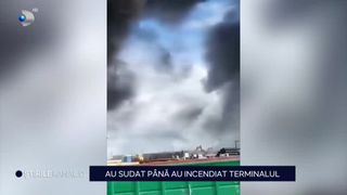 VIDEO - Panică pe aeroportul din Craiova! Flăcările și fumul gros au acoperit &icirc;ntreaga zonă de &icirc;mbarcare