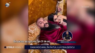 VIDEO-Dani Mocanu, din arest la domiciliu, direct în patul lui Nicolae Ceaușeșcu. „Ar trebui să-mi mulțumească oamenii că am făcut din nou cunoscut palatul ăla”