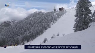 VIDEO-Primăvara astronomică cu schiuri sau plăci de snowboard. Turiștii de la munte s-au bucurat de stratul de zăpadă