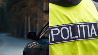 masina pe drum politie