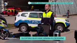 VIDEO- Elicopterul Black Hawk, mândria Poliției Române. Unde va putea fi văzut acesta