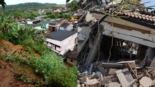 Cu prețul vieții, un tată și-a salvat fiica, după ce blocul în care locuiau s-a prăbușit. Mai multe persoane au murit, în urma alunecărilor de teren