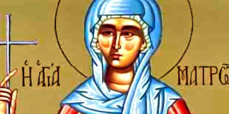 Sfanta Matrona din Salonic, moarte martirică