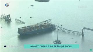 VIDEO-S-au încheiat căutările celor șase oameni dispăruți după prăbușirea podului din Baltimore. Ce au declarat autoritățile