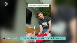 VIDEO-Ovidiu, bărbatul care lucrează ca bonă: ,,Am căpătat de la tata dragostea asta de oameni, de la el am &icirc;nvățat că trebuie să ajut''
