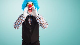 clovn de ziua păcălelilor