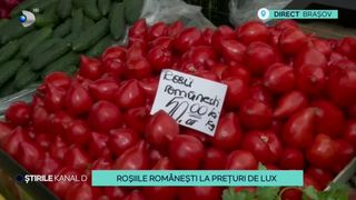 VIDEO-Roșiile rom&acirc;nești la prețuri de lux. C&acirc;t au ajuns să coste aceste legume &icirc;n piață