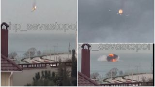 Avionul rusesc prăbușit, probabil un Su-25 sau Su-27