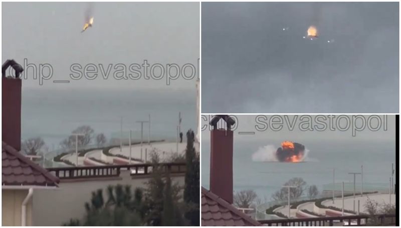 Avionul rusesc prăbușit, probabil un Su-25 sau Su-27