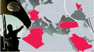 Harta în care ISIS ar avea "lupi singuratici" sau celule de luptă