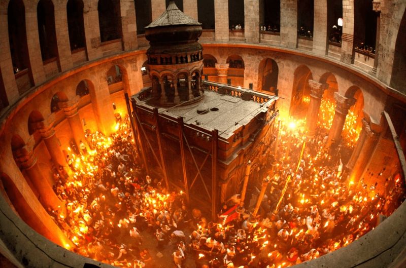 sfanta lumina de la ierusalim