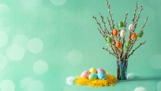 crengute de salcie cu oua de paste